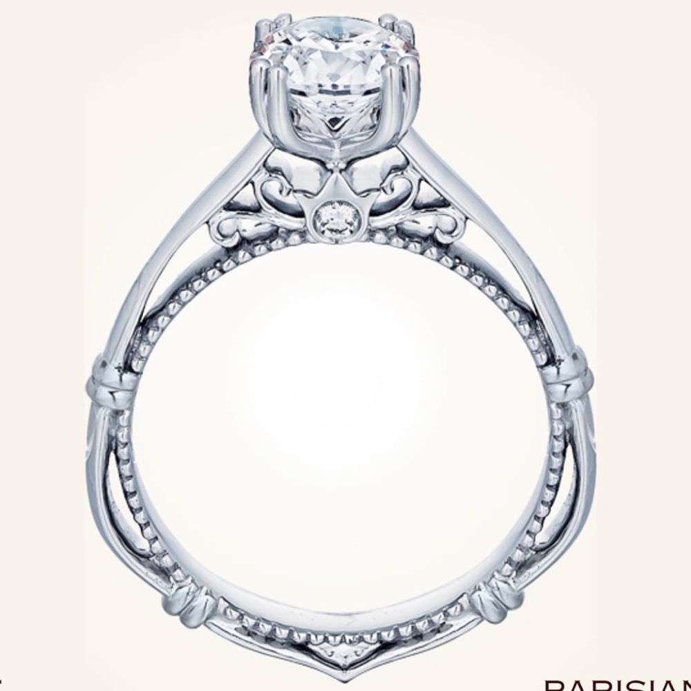 Verragio 14k White Gold Engagement Ring